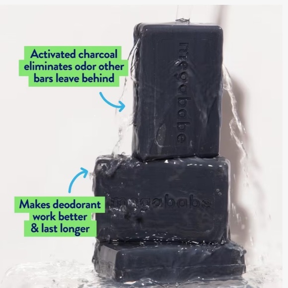 5 for 25⚡️Megababe Space Bar Detoxifying Charcoal Underarm Bar 36g - Picture 2 of 6